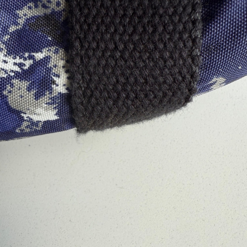 Kipling Adara Ripple Print Monkey Charm Blue Black Top Zip Shoulder Tote Bag‎ - Picture 10 of 10